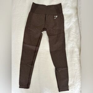 Gymshark Brown Textured Active Leggings